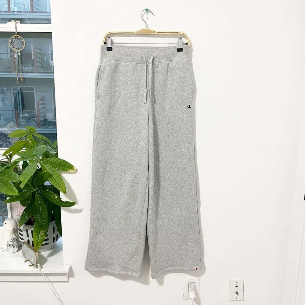 Champion Gray Wide Leg Sweatpants Size Small